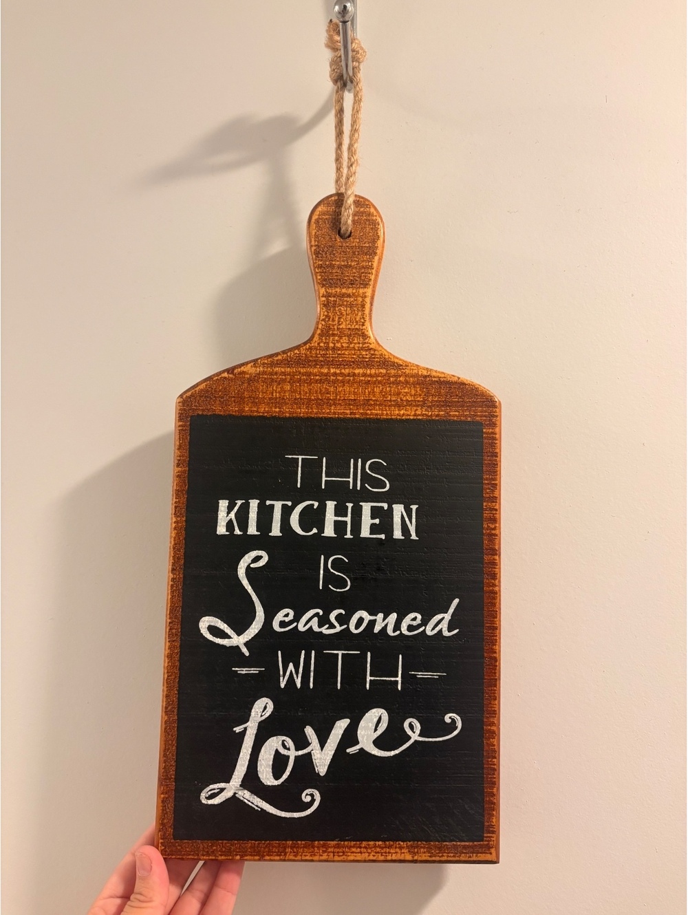 Rustic Wood Cutting Board Wall Sign